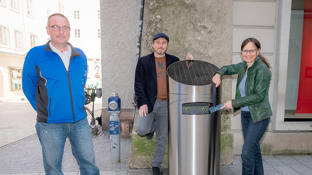 Neue Mistkübel in Salzburg