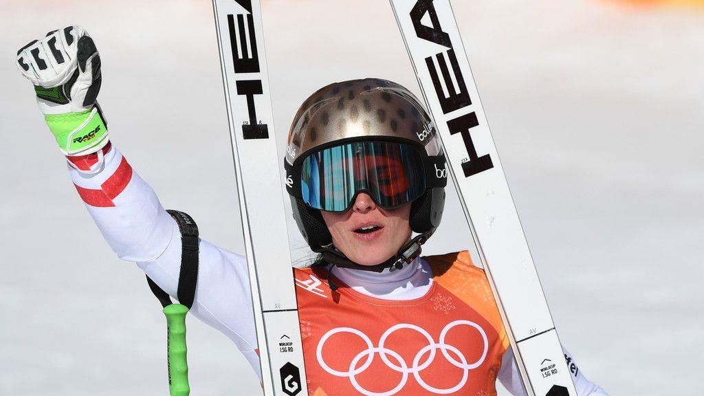 Olympia: Anna Veith holt Super-G-Silber