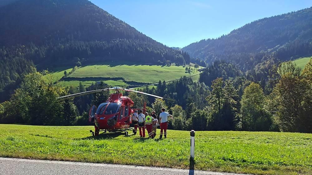 Mäherabsturz in Krispl