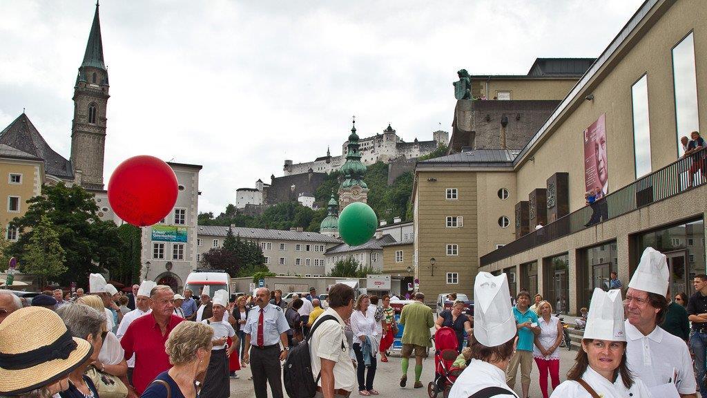 Gastronomen-Demo am Residenzplatz