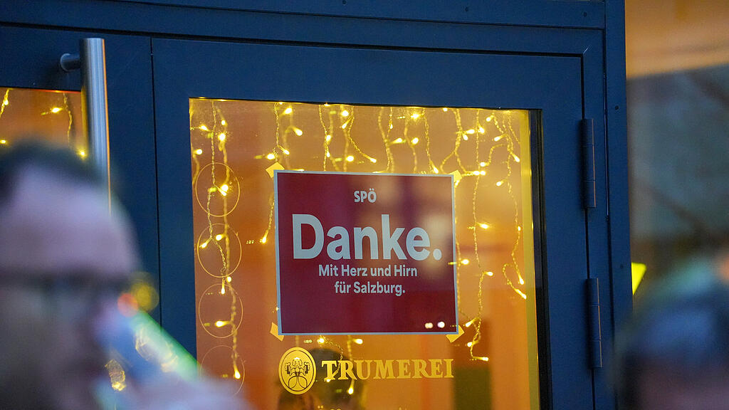Die Wahlparty der SP\u00d6 in Salzburg