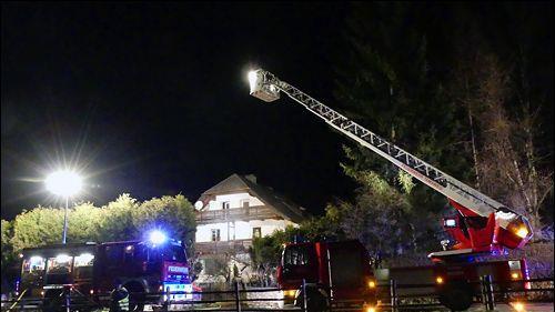 Einfamilienhaus in Tamsweg in Flammen