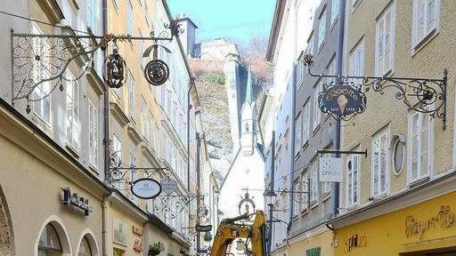 Bauarbeiten in der Getreidegasse