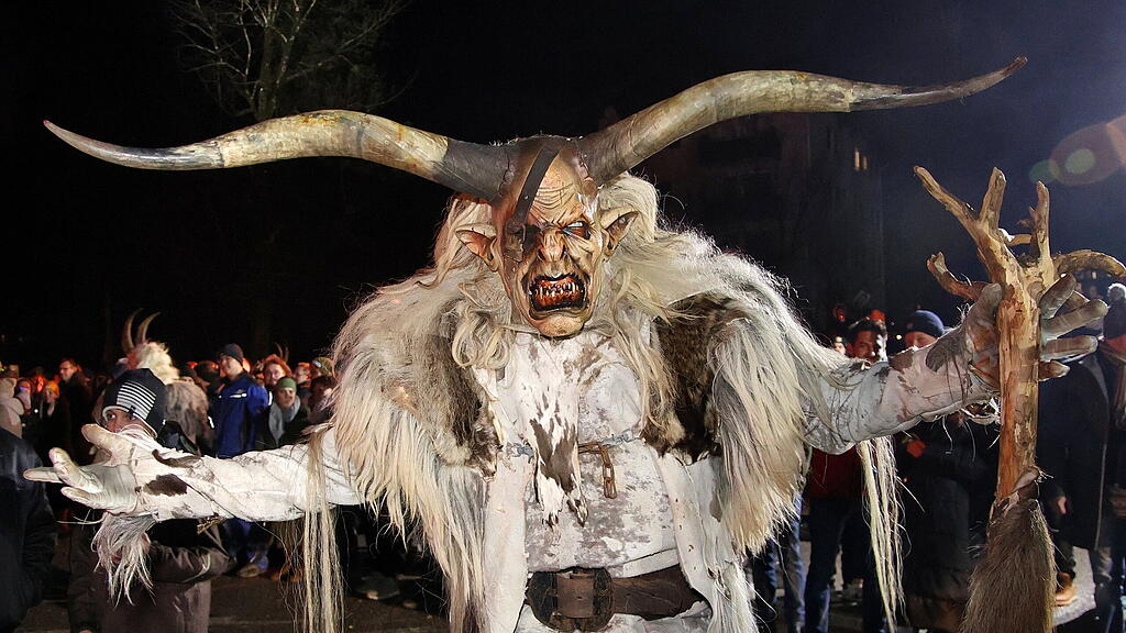 St. Leonhard Krampus-Show beim Untersberg