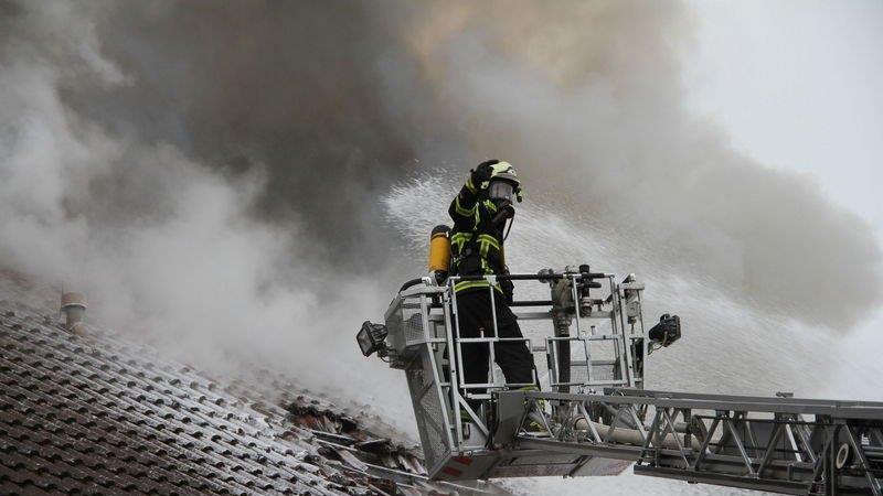 Großbrand in Piding