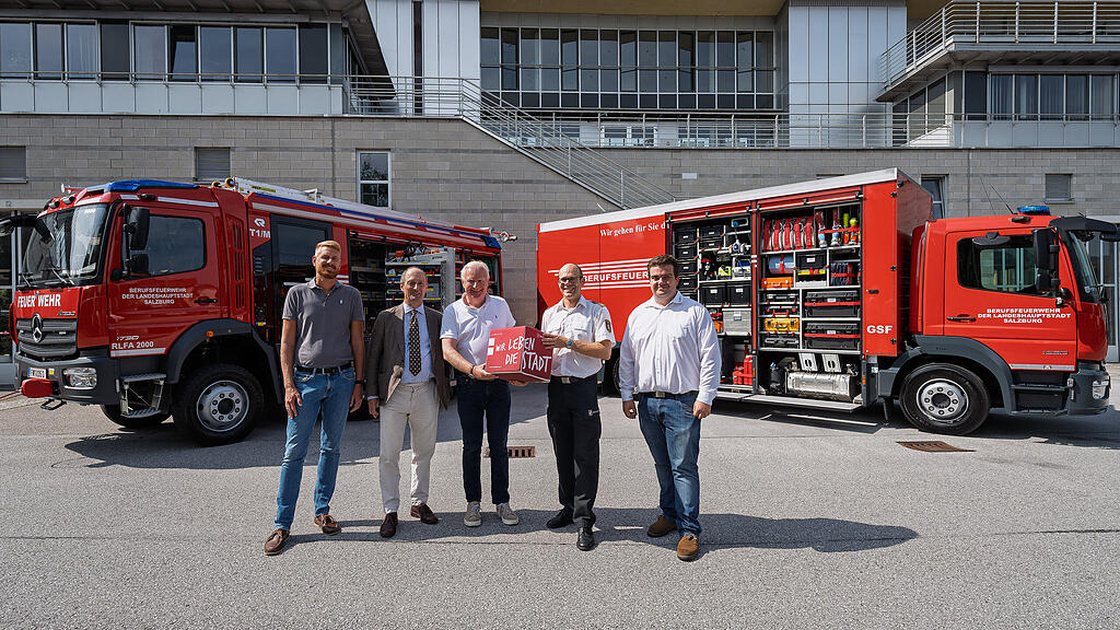 Zwei neue Fahrzeuge für Salzburger Berufsfeuerwehr