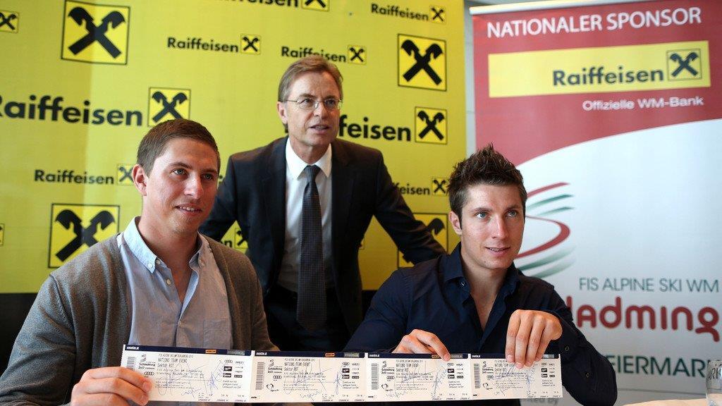Hirscher präsentiert WM-Tickets