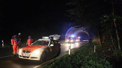 Schwerer Unfall bei Antoniberg-Tunnel