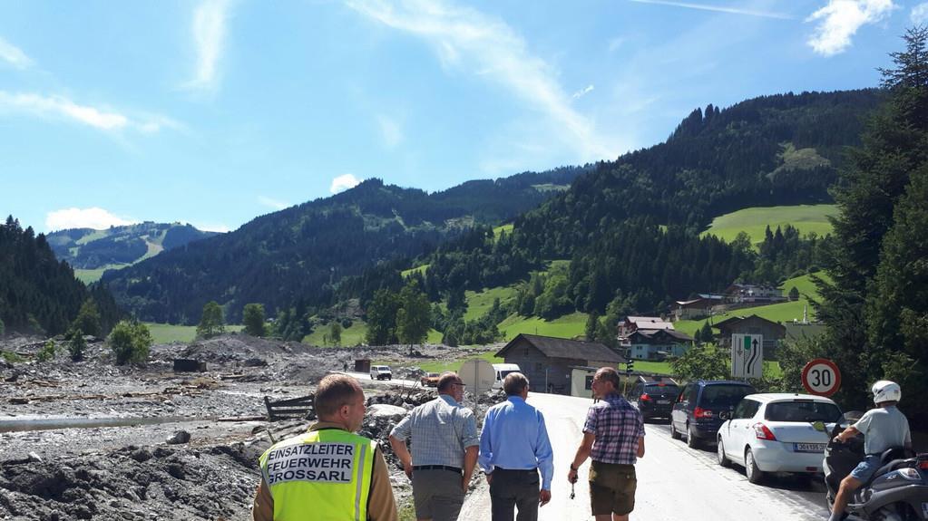 Haslauer zum Lokalaugenschein in Großarl
