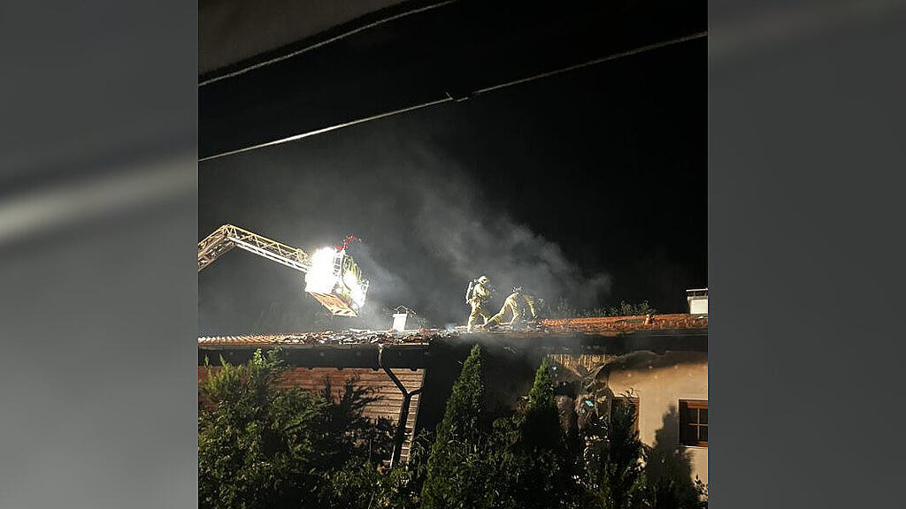 Dachstuhlbrand Obertrum