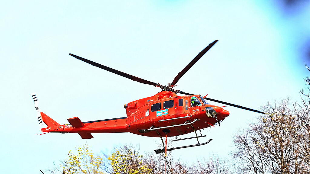 Hubschrauber am Kapuzinerberg
