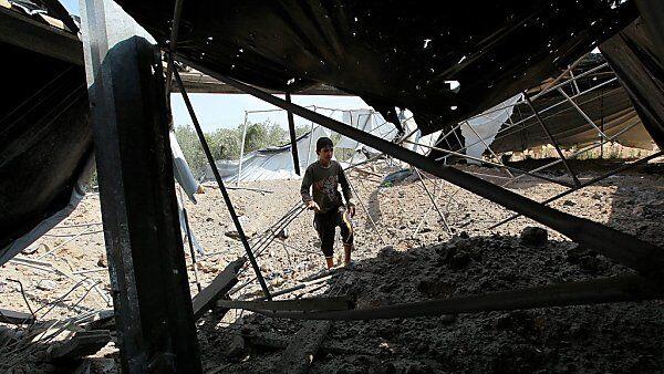 Zerstörungen durch israelische Angriffe