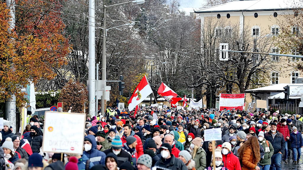 Corona-Demo in Salzburg