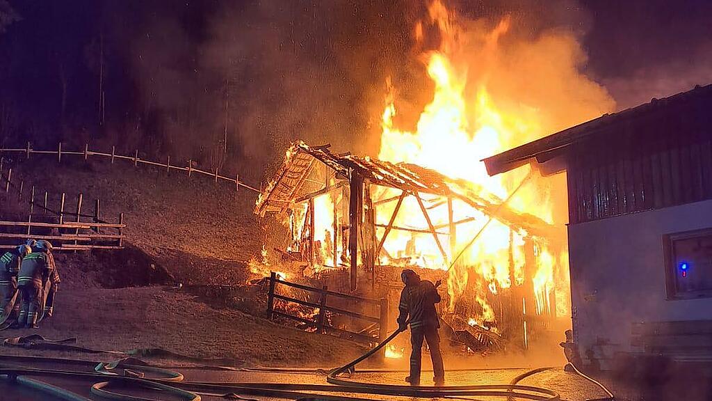 Stallbrand in Bramberg