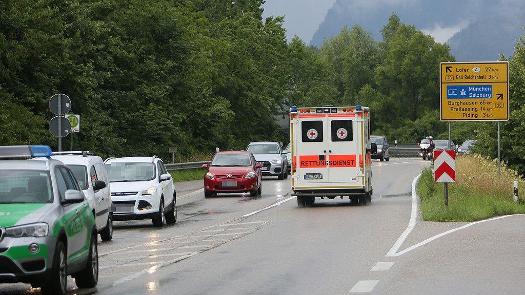 Unfall auf der B21 in Bad Reichenhall