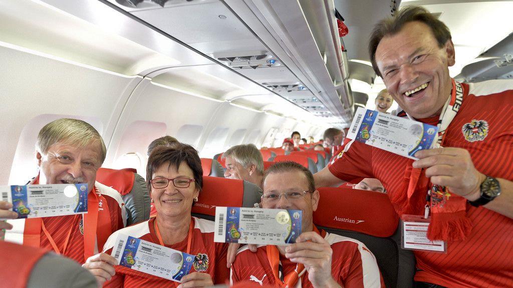 ÖFB-Fans fliegen zur Fußball-EM nach Bourdeaux