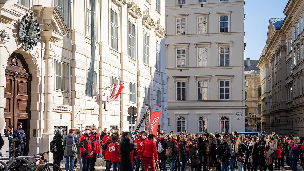 Kindergarten-Personal streikt in Wien