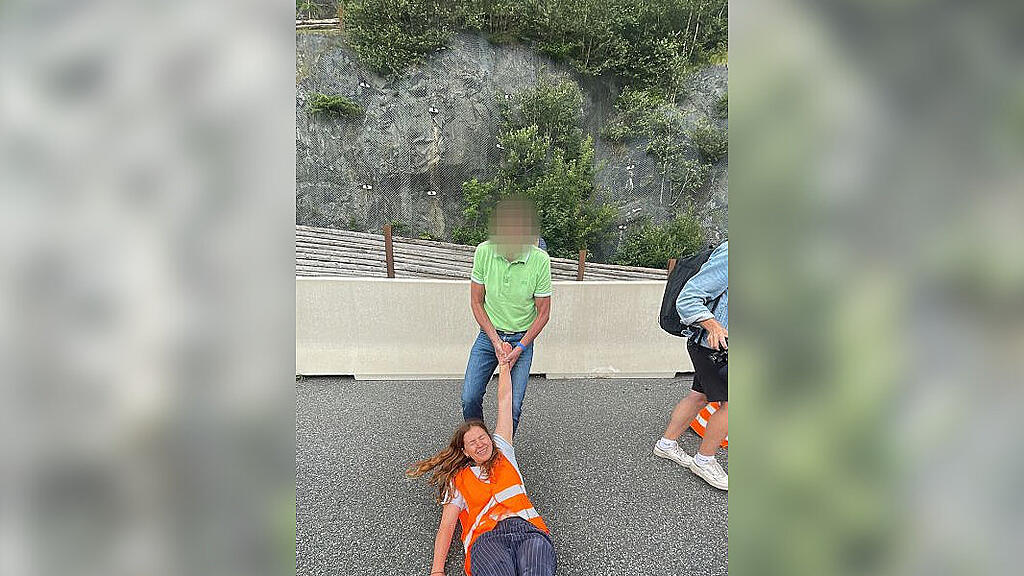 Klimaprotest Brennerautobahn