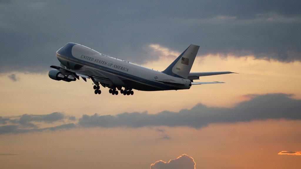 Die Air Force One in Aktion