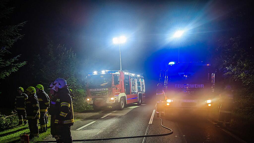 VU Handenberg, umgekippter Sattelschlepper