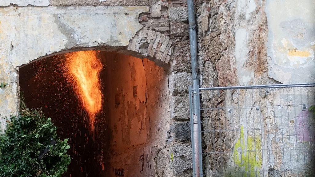 Brand beim Gut Guggenthal