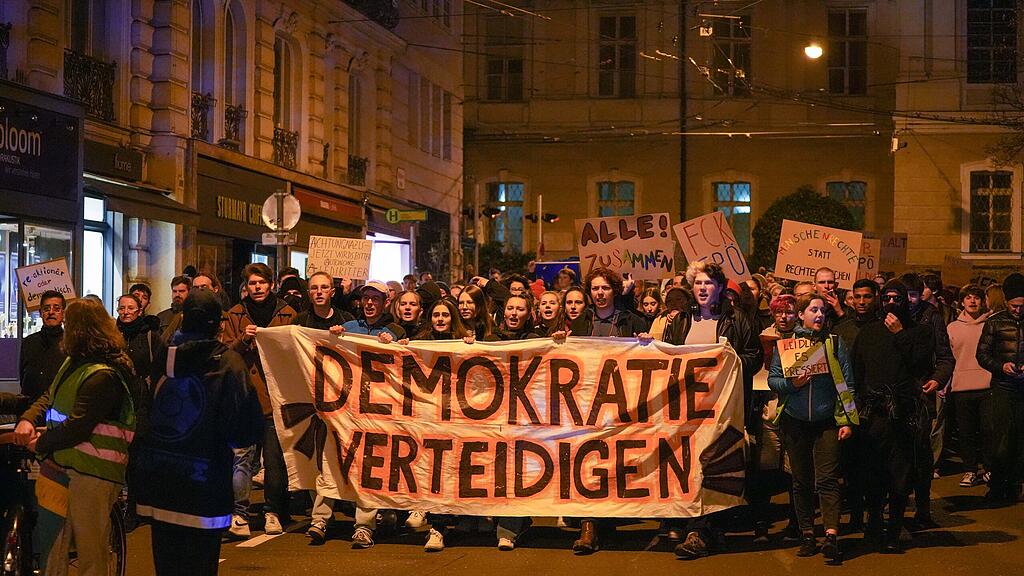"Demo gegen Rechts" in Salzburg-Stadt