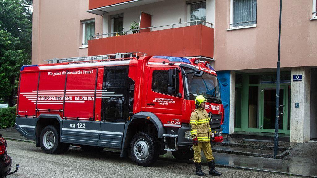 Flammen zerstören Wohnung in Salzburg-Lehen