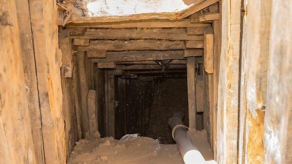Ein Tunnel von Gaza Richtung Israel
