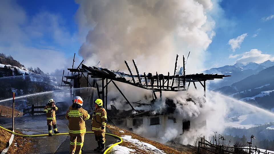 Taxenbach, brand, bauernhof