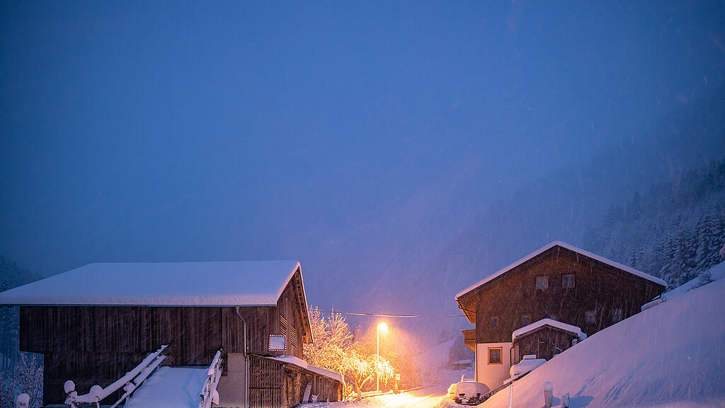 Wintereinbruch in Osttirol und K\u00e4rnten