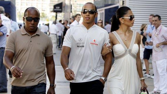 Nicole Scherzinger und Lewis Hamiltion