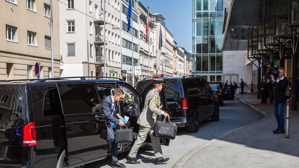 Präsidenten-Konvoi in Salzburg
