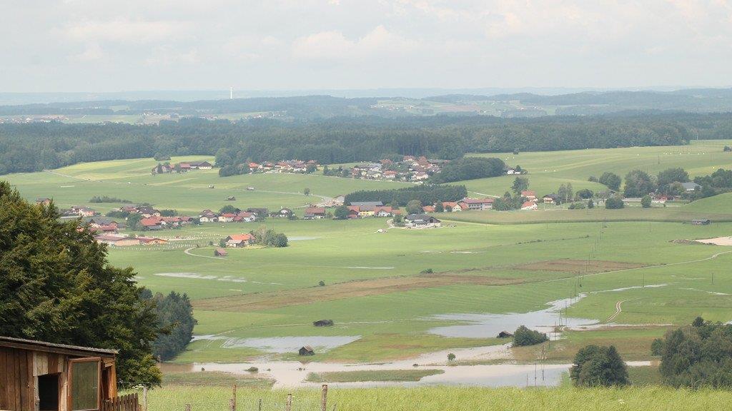 Starkregen sorgt für Überschwemmung