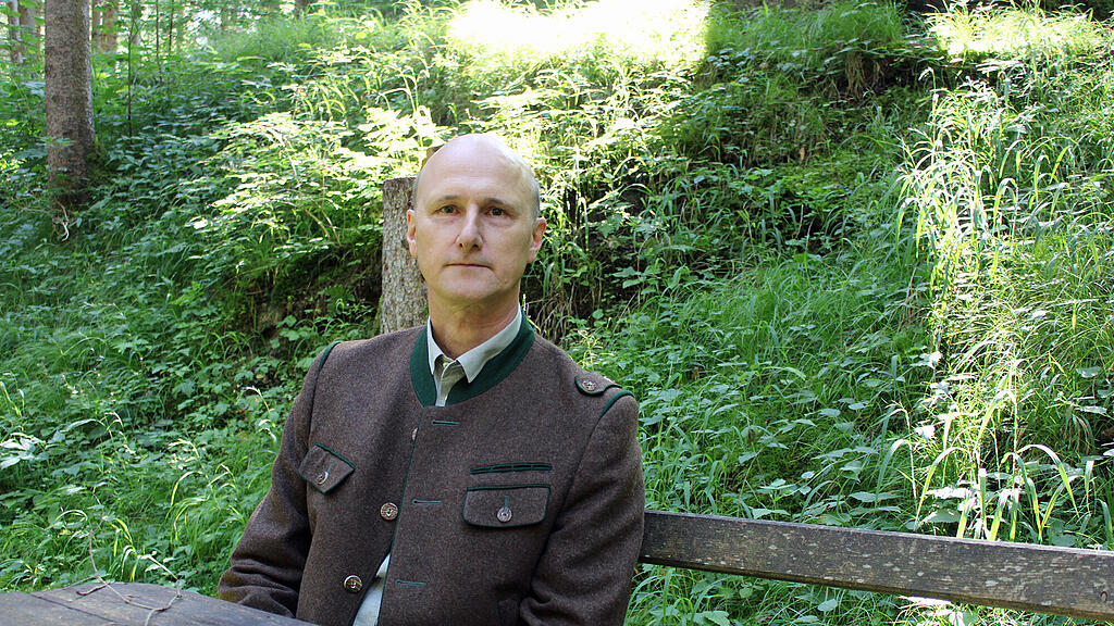 Hubert Stock im Wald