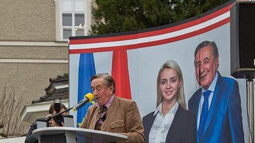 Richard Lugner auf Wahlkampftour in Salzburg II