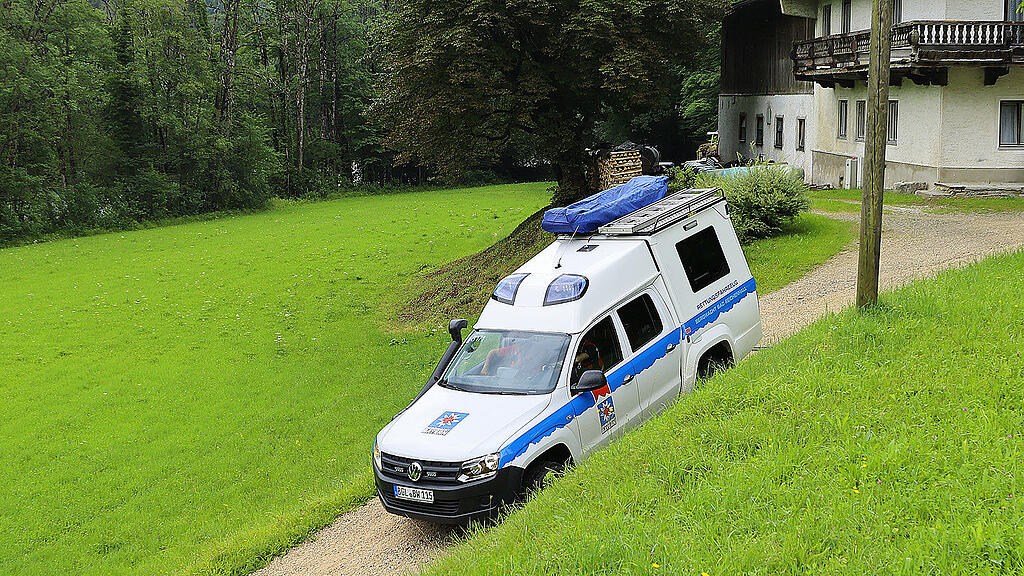 Gestürzter Radfahrer_Schneizlreuth