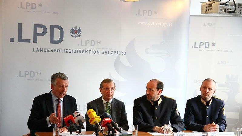 Pressekonferenz in der LPD Salzburg