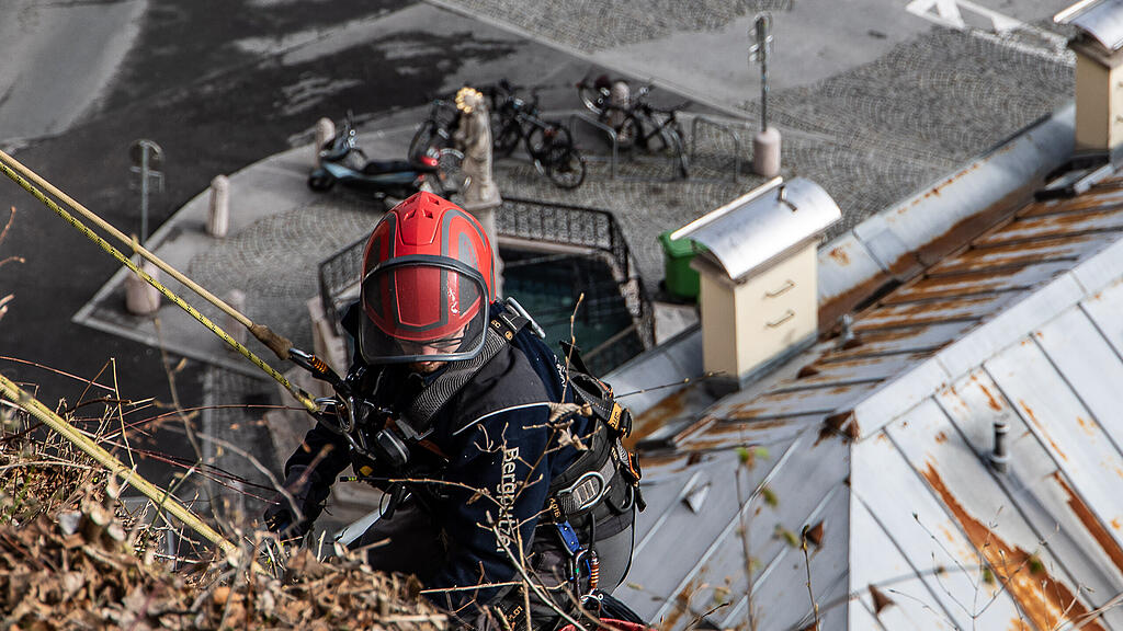 Bergputzer in Salzburg im Einsatz