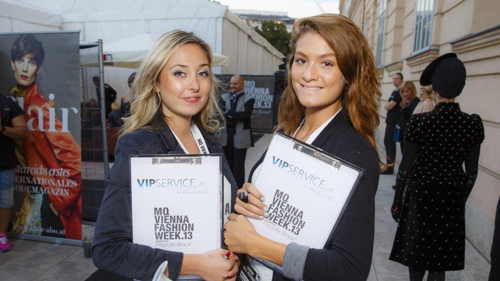 Promis bei der Eröffnung der Vienna Fashion Week 2013