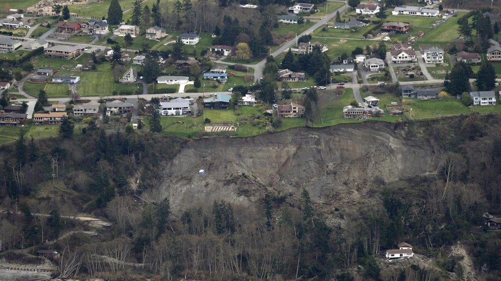 Massiver Erdrutsch auf Insel Whidbey im US-Bundesstaat Washington