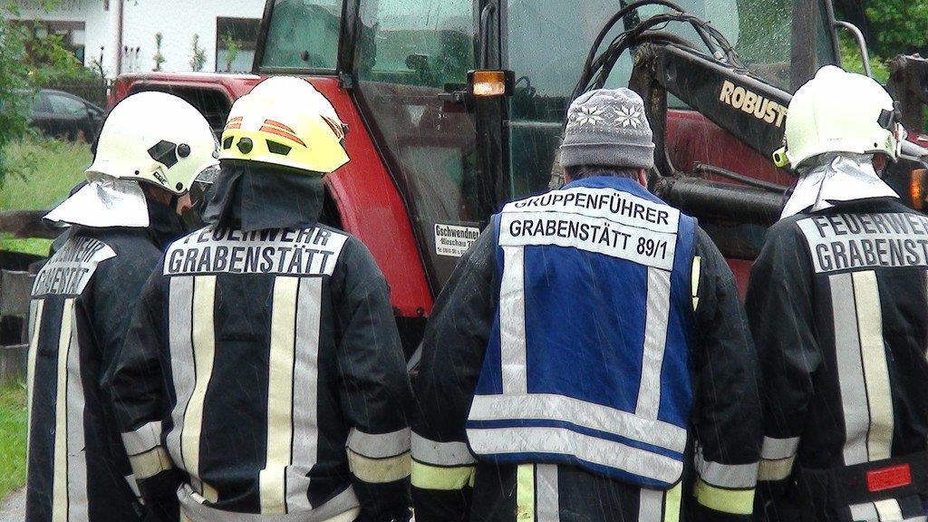 Grabenstätt: A8 überflutet