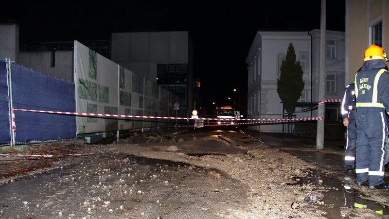 Bilder vom Wasserrohrbruch