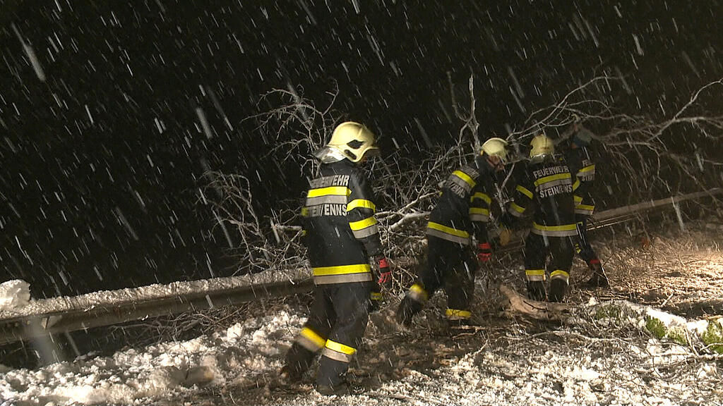 Wintereinbruch in Österreich