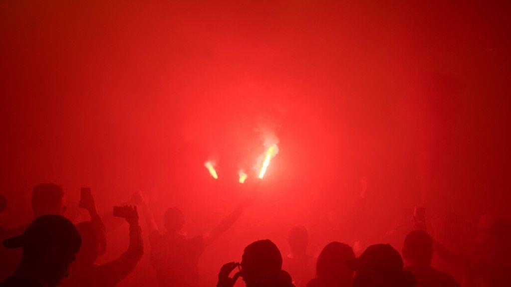 Europa League: Fanmarsch in Salzburg