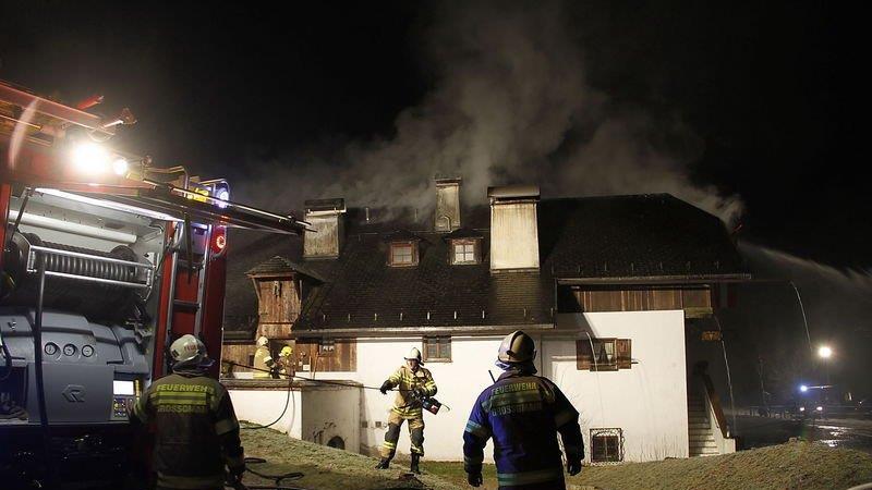 Dachstuhlbrand in Großgmain