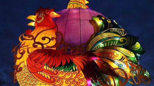 China feiert das Jahr des Hahns