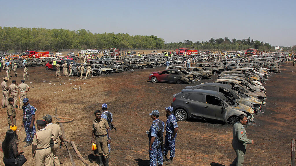 Indien Auto Feuer