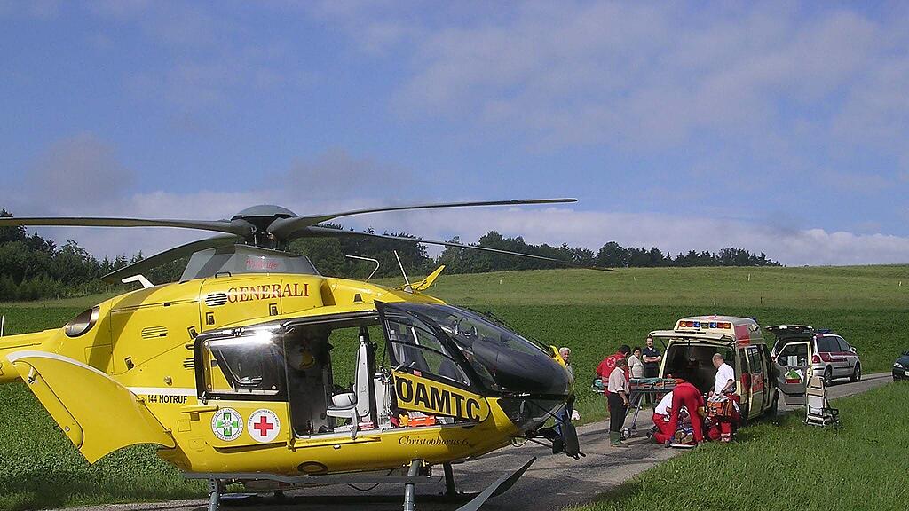 Der Seekirchner wurde mit dem Rettungshubschrauber in das Salzburger Unfallkrankenhaus geflogen.
