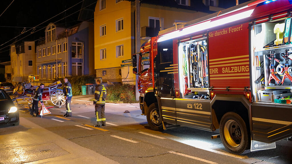 Verletzte bei Unfall mit Kutsche in Salzburg-Gnigl