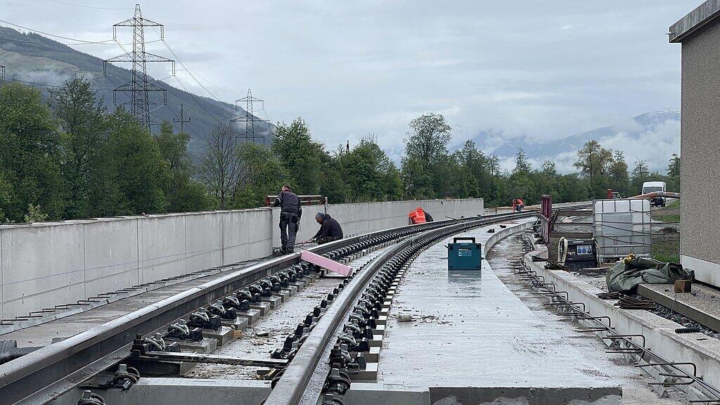 Bauarbeiten Pinzgauer Lokalbahn